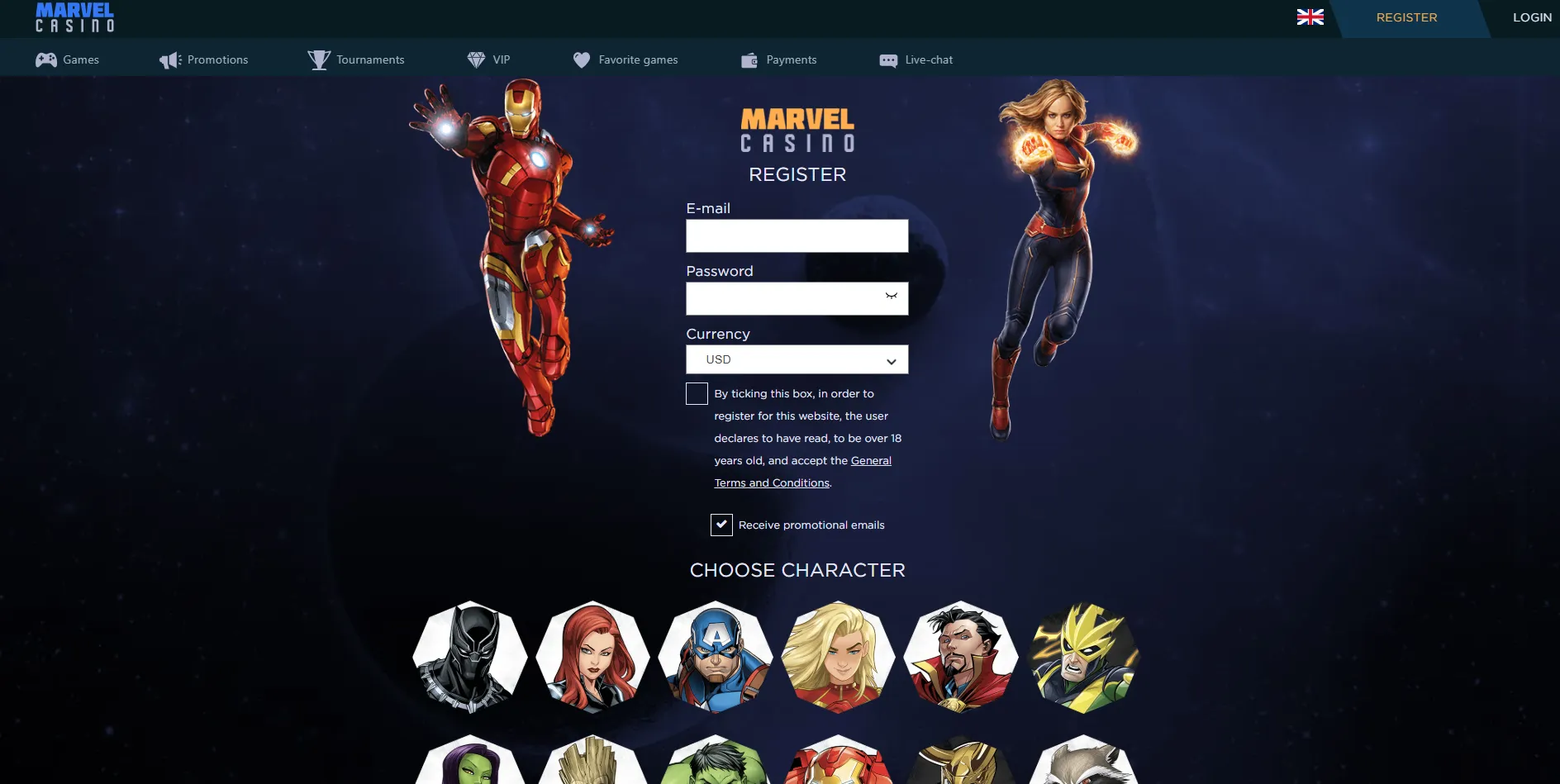 marvel-register